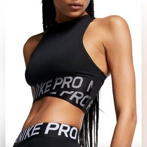 Nike Pro Intertwist Cross Over Cropped Top Sports Bra- Small, New with tags